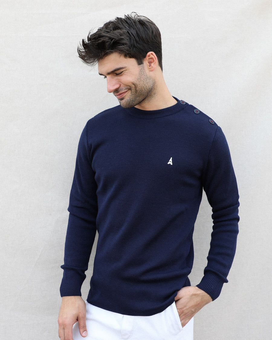 Pull Colin Uni - Made in France