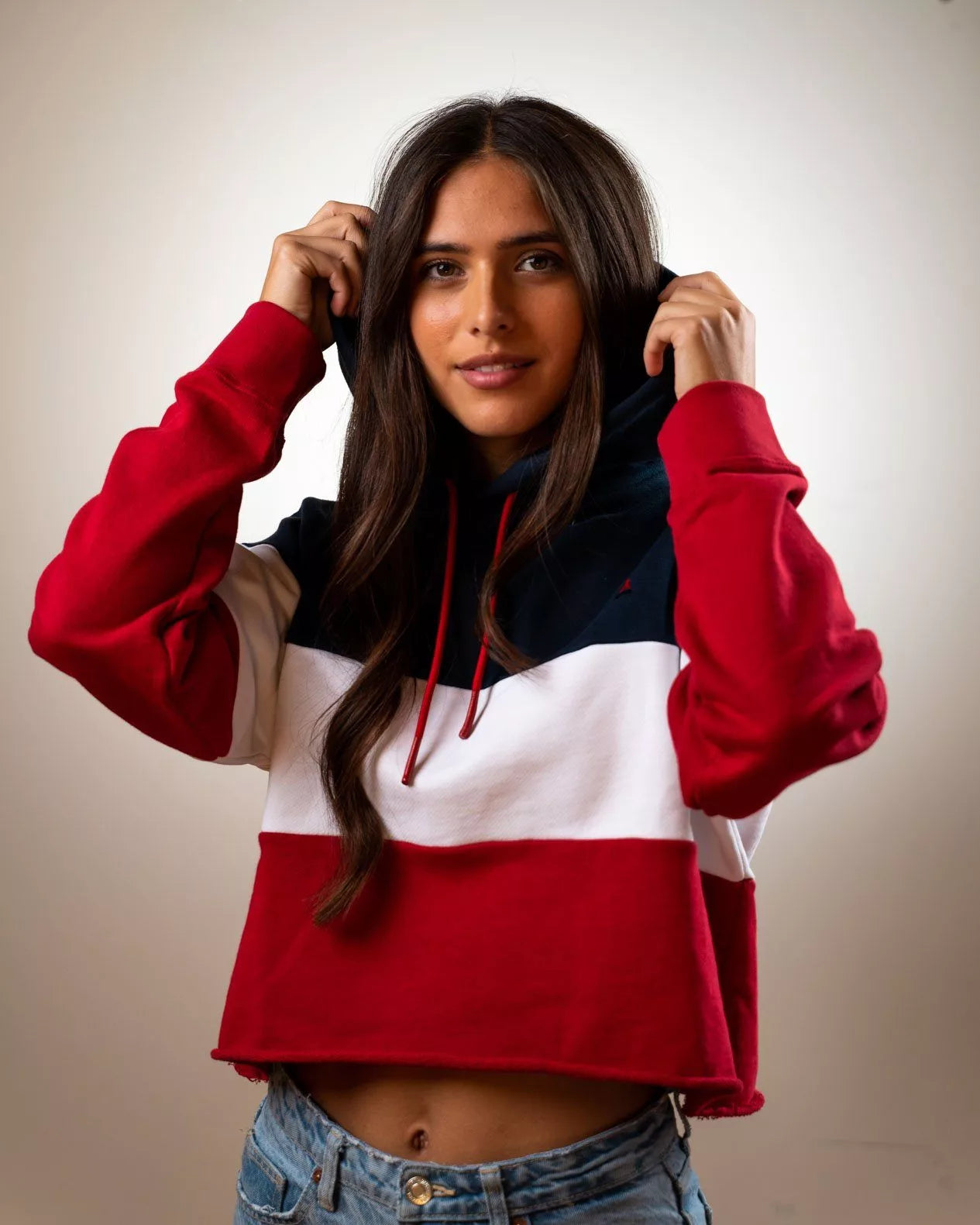 Hoodie Femme, Sweatshirt à Capuche Crop Top