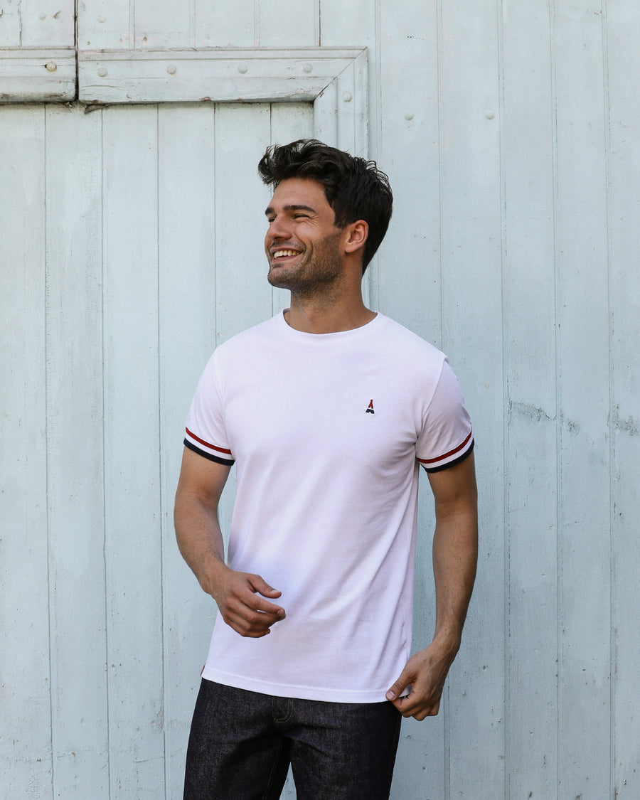 T-shirt blanc pour homme 