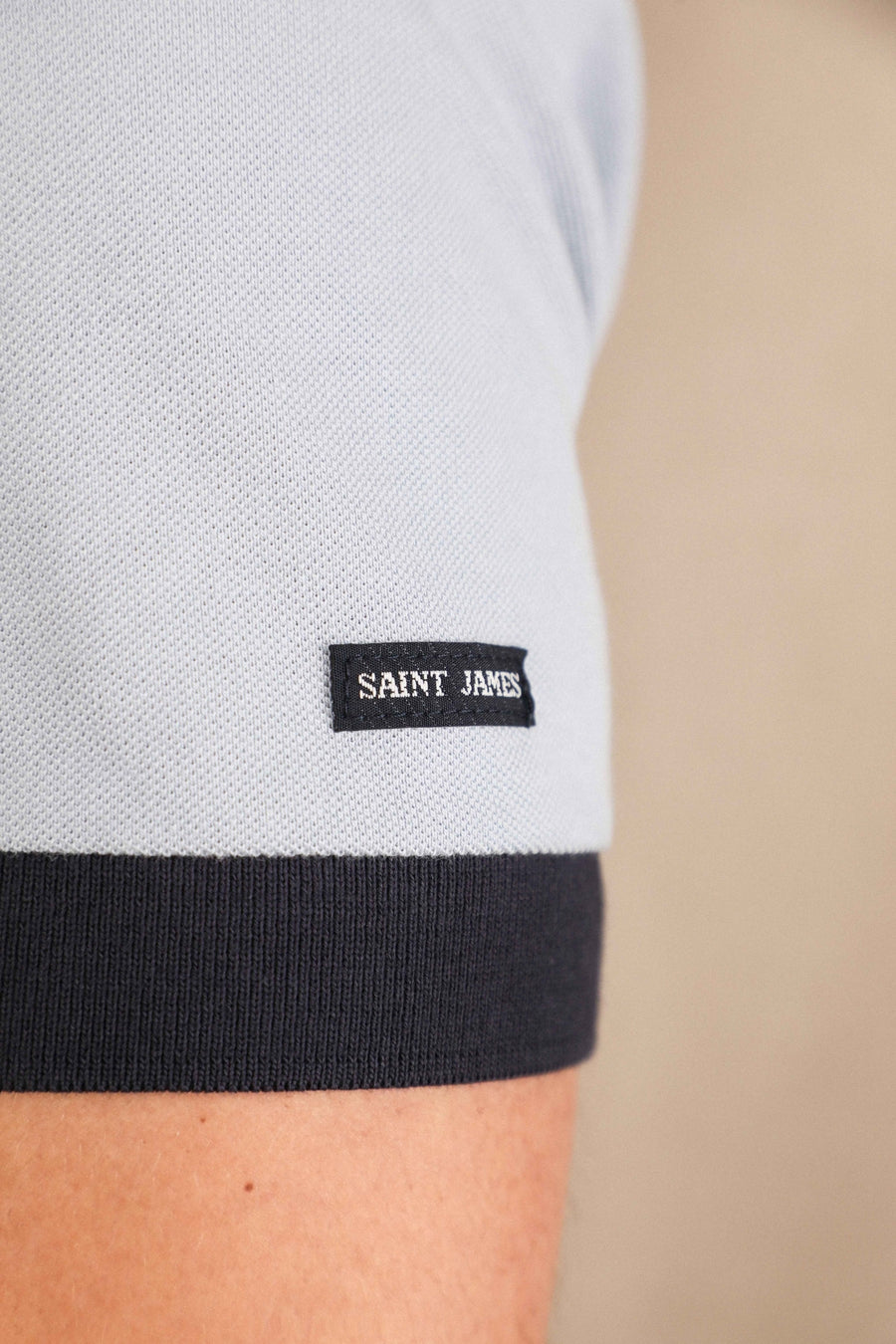 Polo gris homme