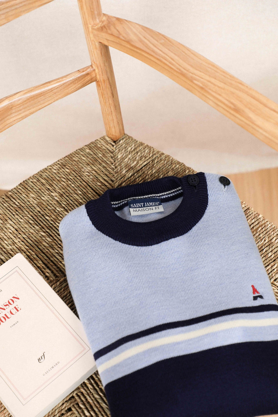Pull en laine pour homme Houlgate Saint James x Maison FT Maison FT