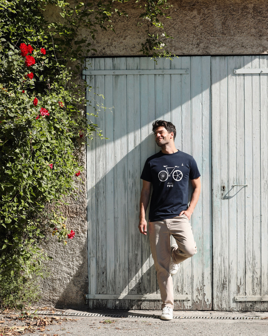 T-SHIRT GUIDON FUTÉ BLEU | COTON BIO