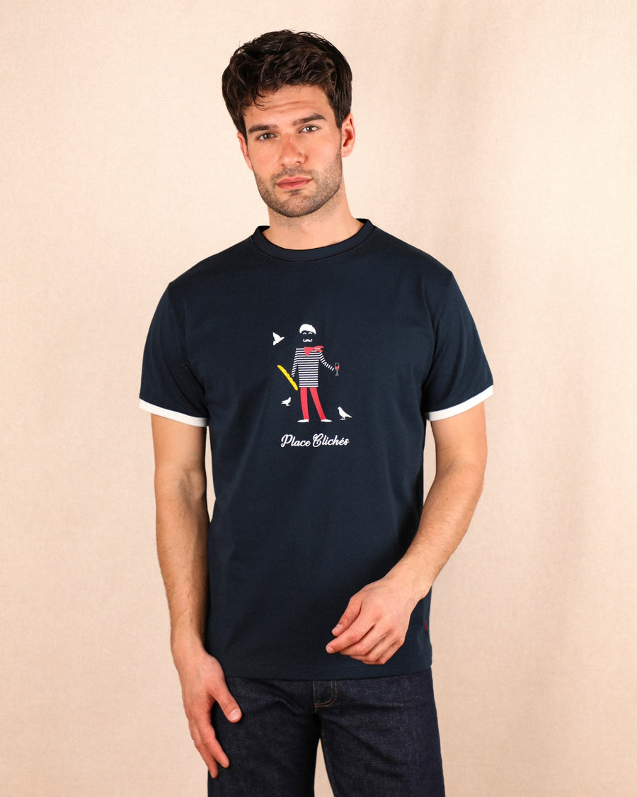 T-SHIRT HOMME PLACE CLICHÉ - COTON BIO - PRÉCOMMANDE