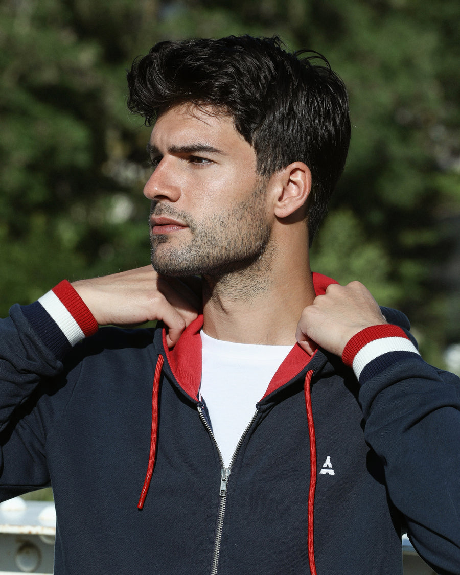 veste bleu blanc rouge 