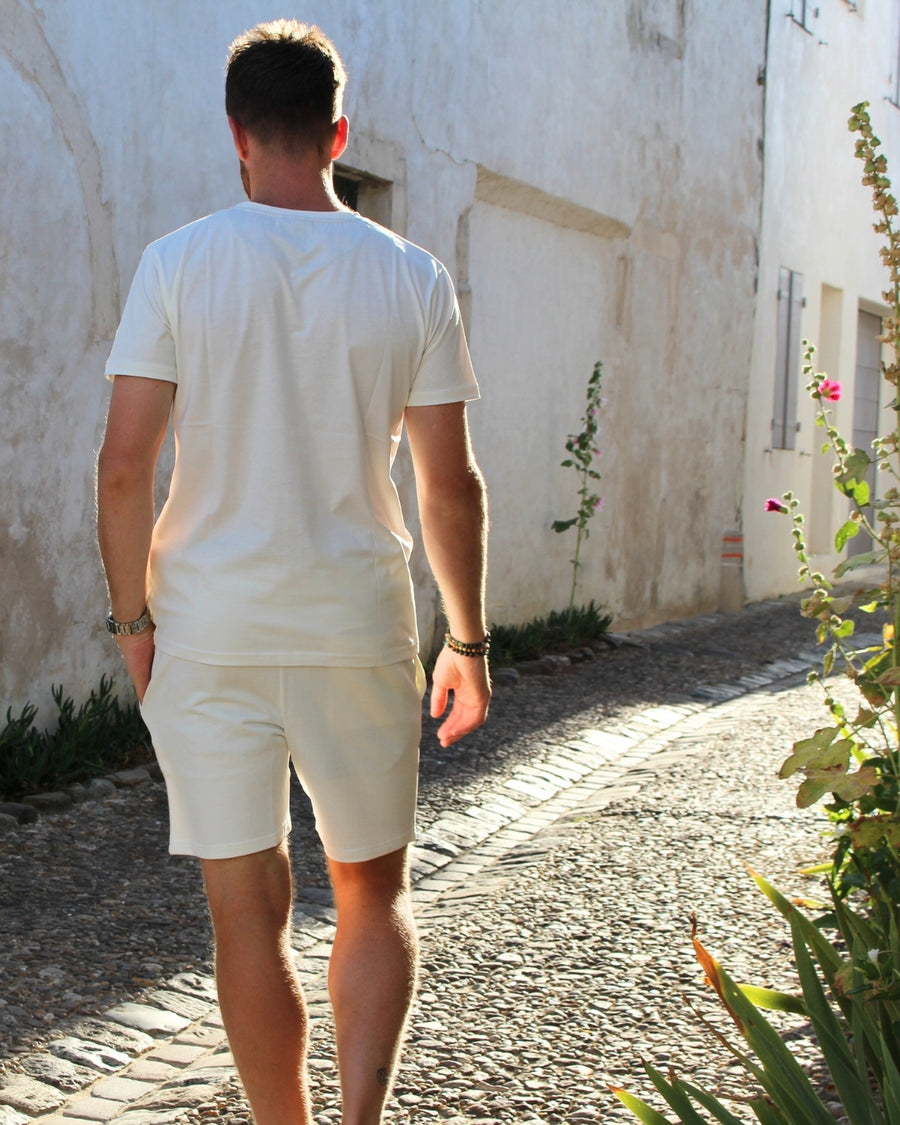 SHORT CRÈME CÉLÉSTIN | COTON BIO