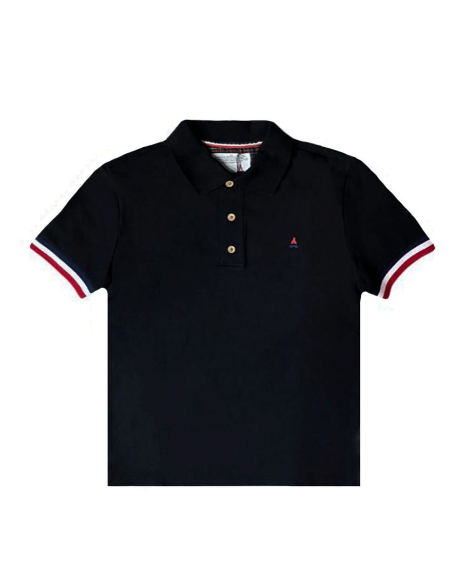 Polo Paul noir | Coton Bio | OUTLET