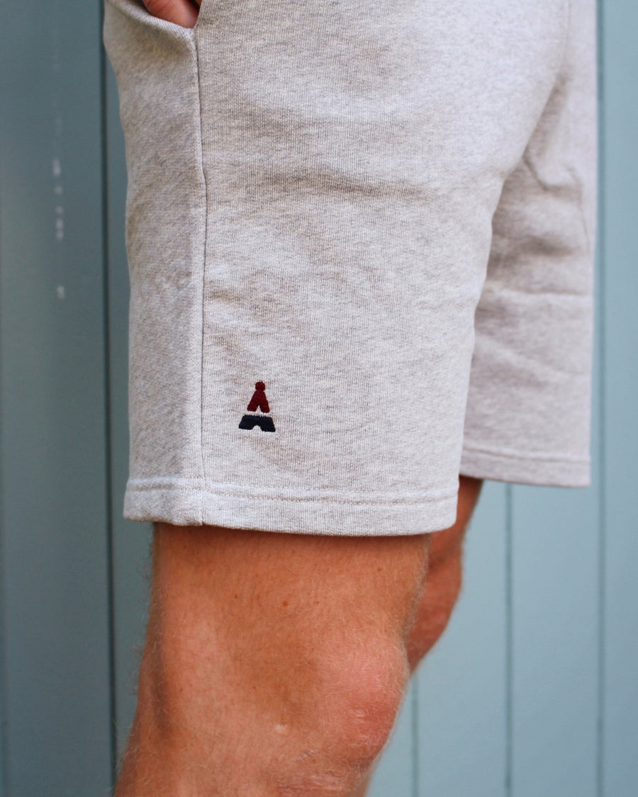SHORT GRIS CHINÉ CÉLÉSTIN | COTON BIO