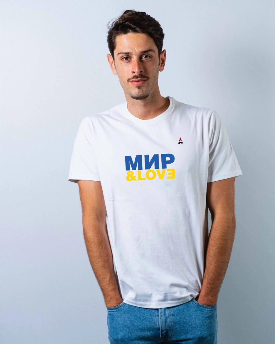 T-shirt МИР & LOVE | Ukraine | Coton Bio