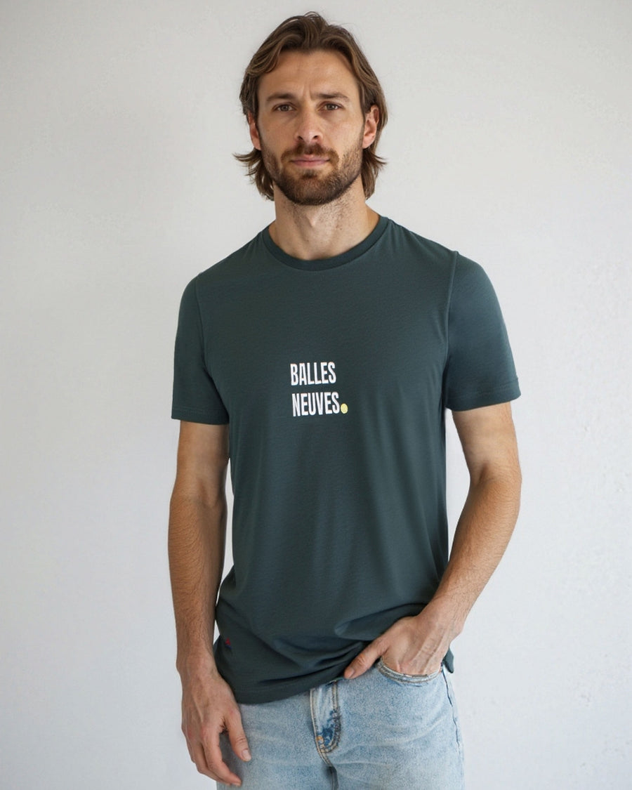T-SHIRT BALLES NEUVES VERT | COTON BIO
