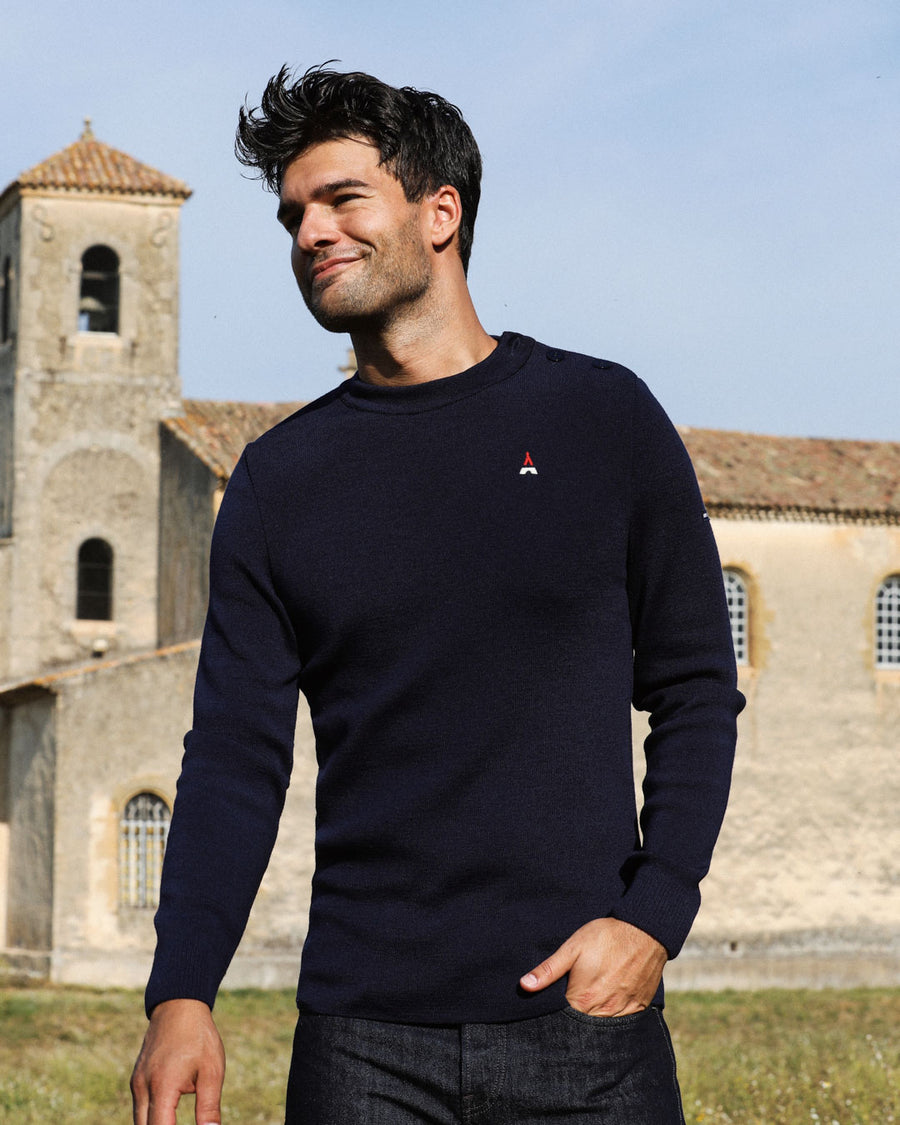 PULL PHILIBERT MADE IN FRANCE | LAINE MÉRINOS  | MAISON FT X SAINT JAMES