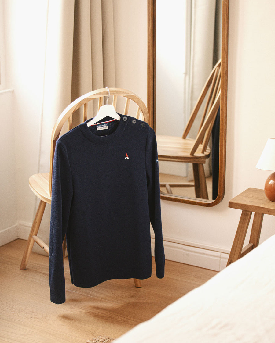 PULL PHILIBERT MADE IN FRANCE | LAINE MÉRINOS  | MAISON FT X SAINT JAMES