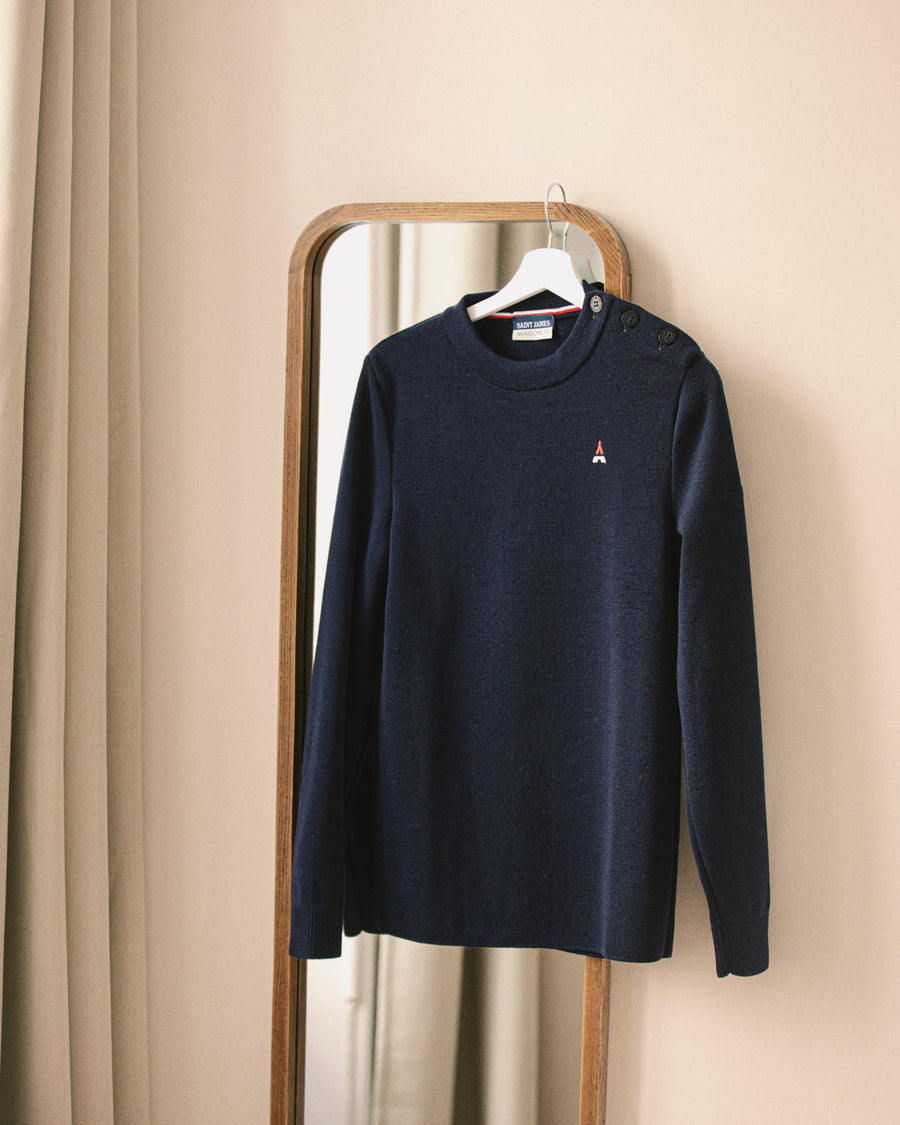 PULL PHILIBERT MADE IN FRANCE | LAINE MÉRINOS  | MAISON FT X SAINT JAMES