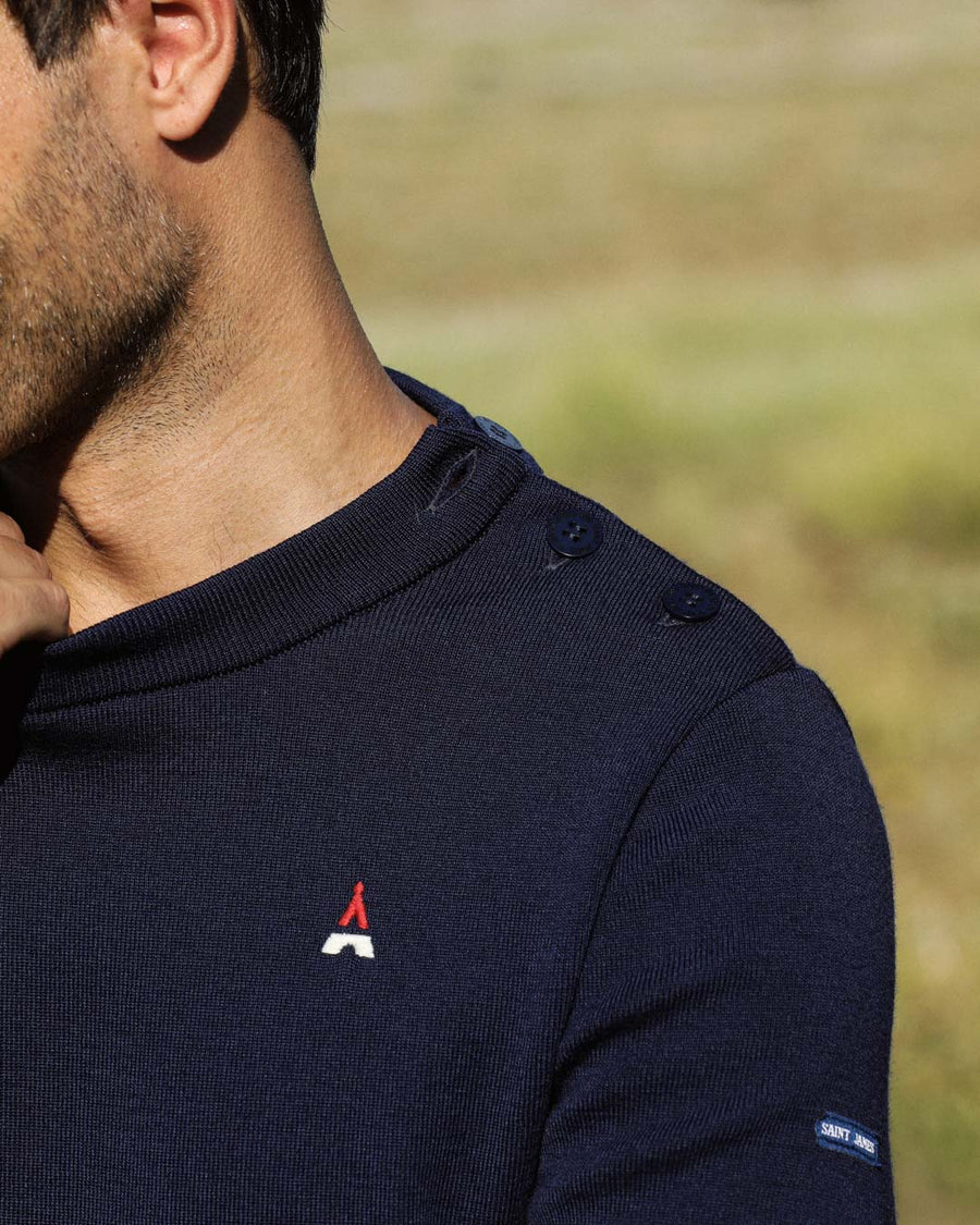 PULL PHILIBERT MADE IN FRANCE | LAINE MÉRINOS  | MAISON FT X SAINT JAMES