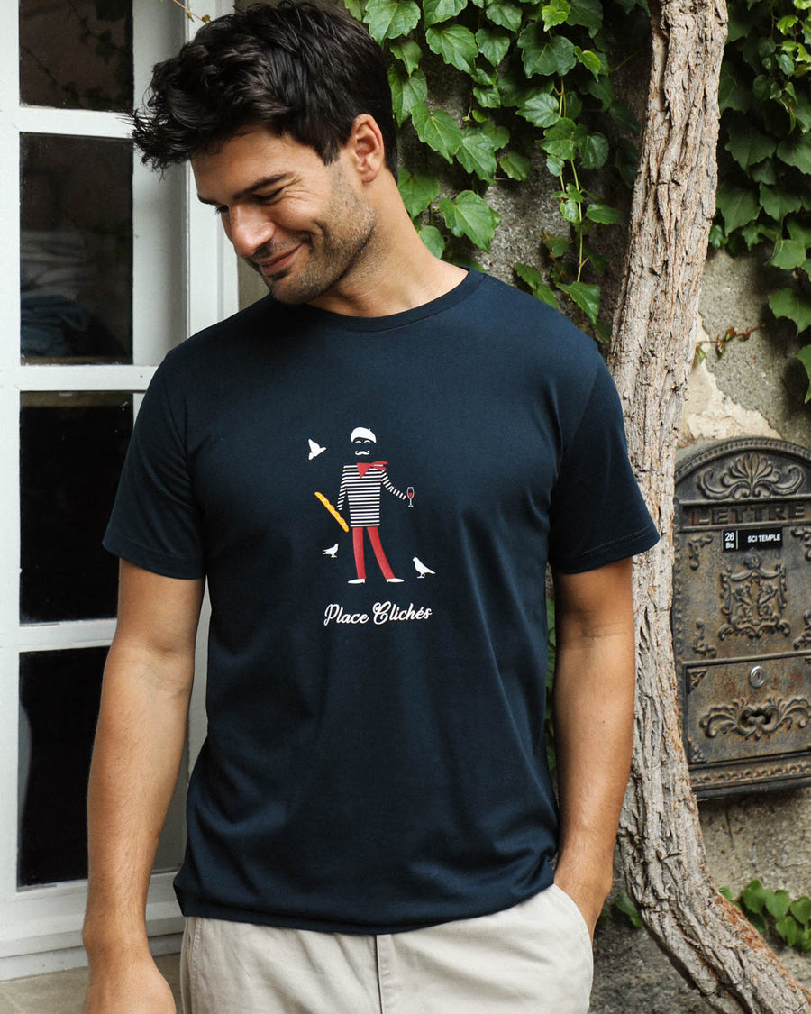 T-SHIRT HOMME PLACE CLICHÉ BLEU 2.0 | COTON BIO