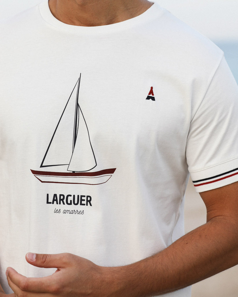 T-SHIRT ENFANT MOTIF LARGUER LES AMARES