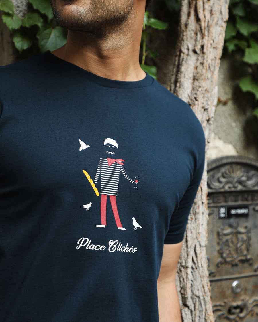 T-SHIRT HOMME PLACE CLICHÉ BLEU 2.0 | COTON BIO