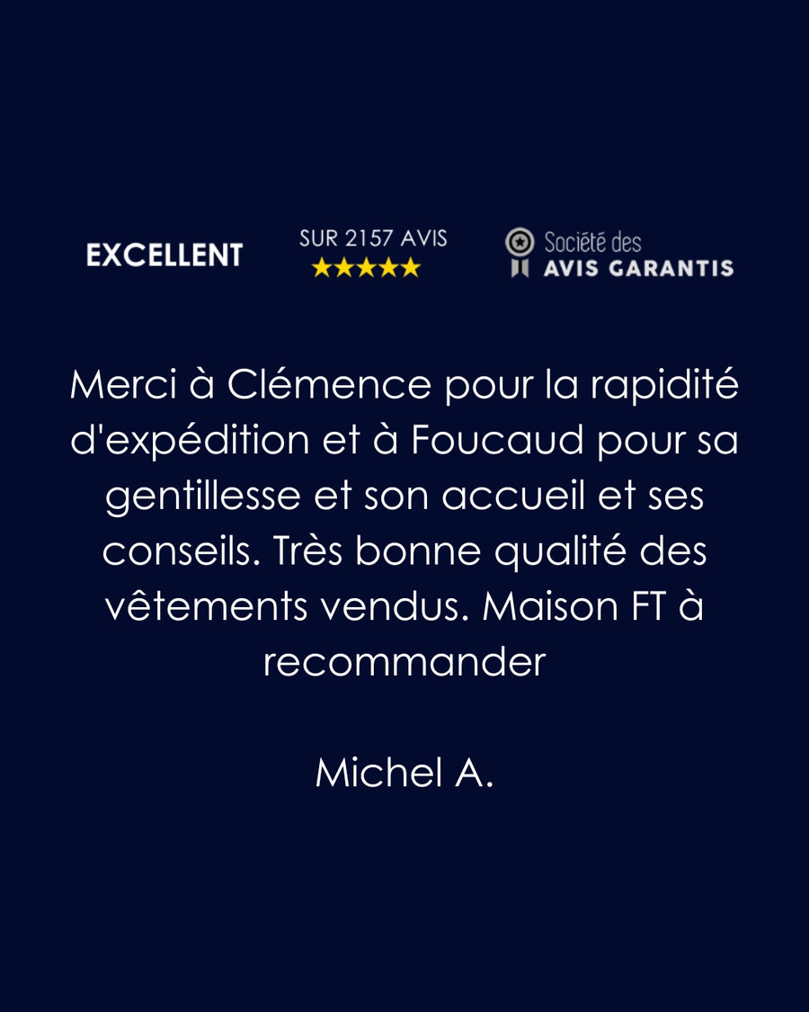 PULL TRICOTÉ EN FRANCE BLEU | LAINE MÉRINOS | MARTIN