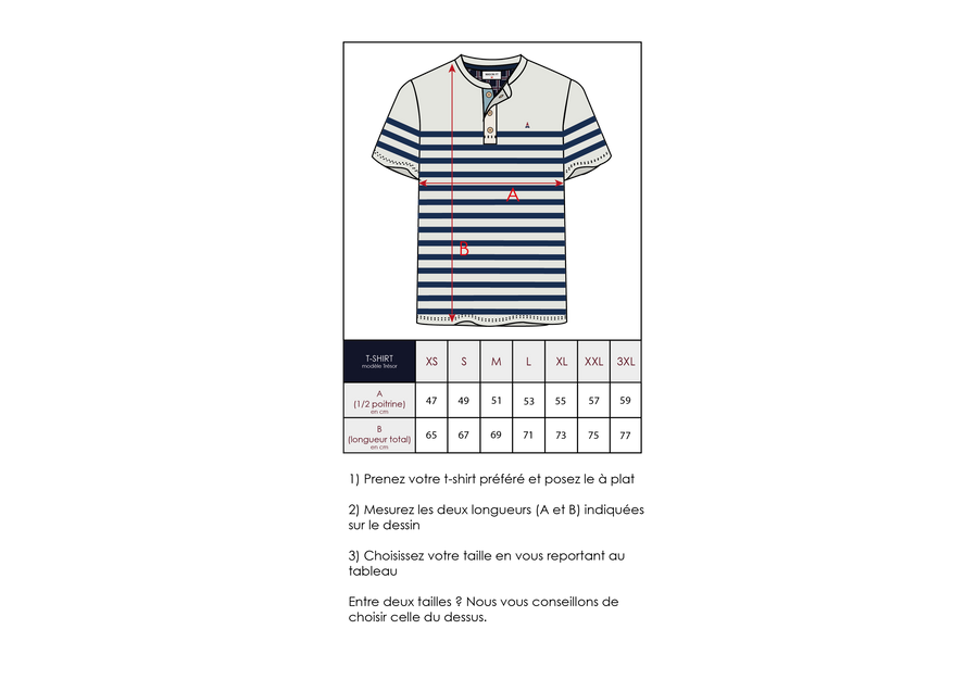 guide taille marinière maison ft