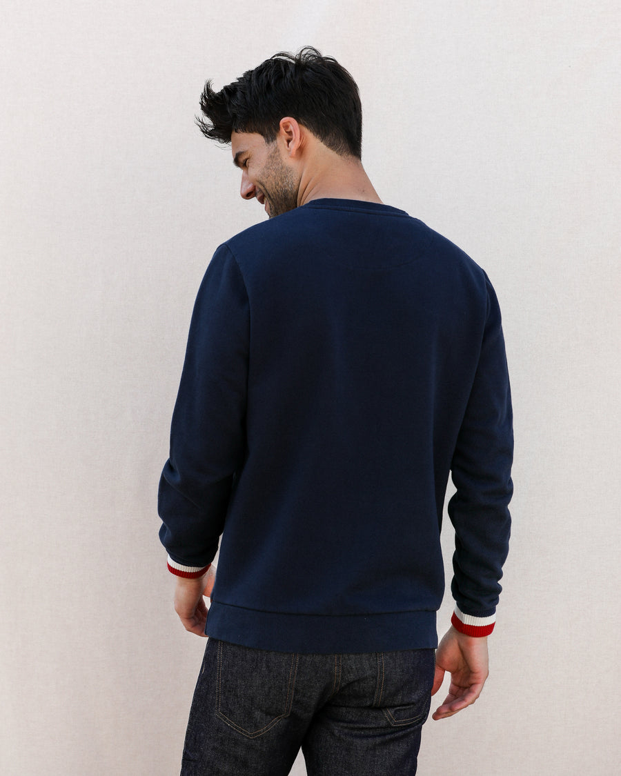 pull bleu équipe de france
