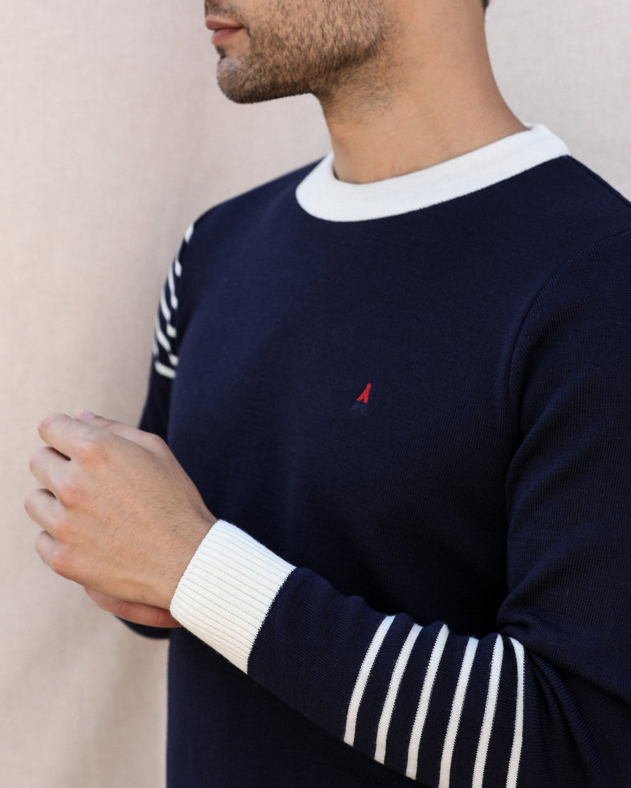 Pull uni tricoté en france