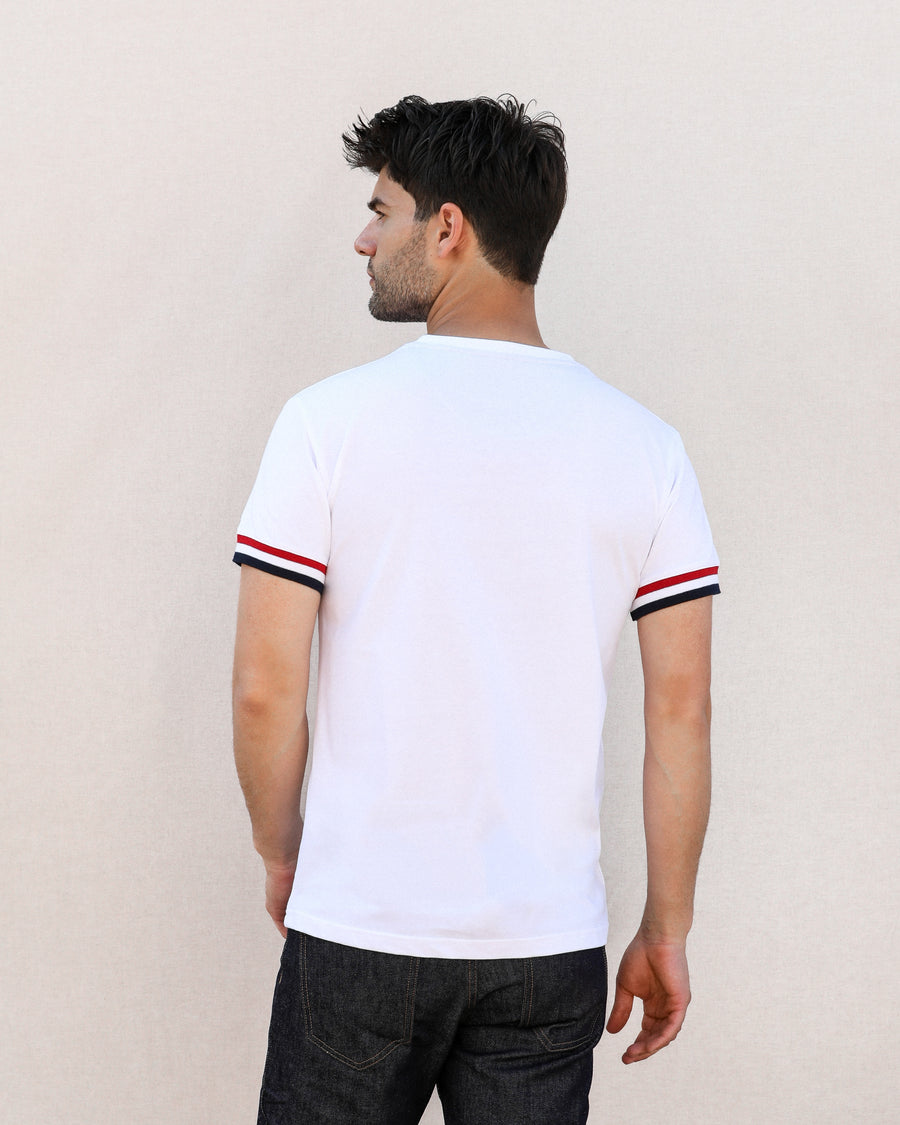 T-SHIRT Homme Gaulois BLANC - Coton Bio