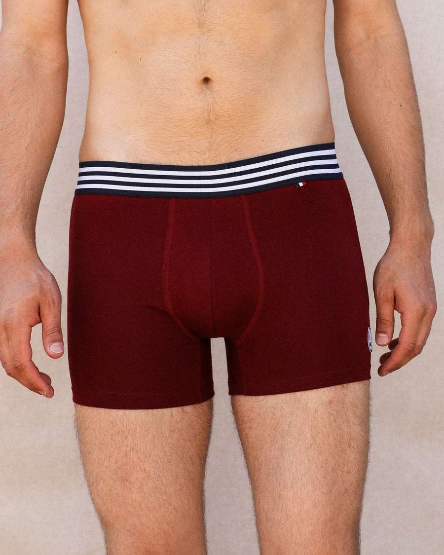 BOXER BEN - BORDEAUX - MADE IN FRANCE & BIO