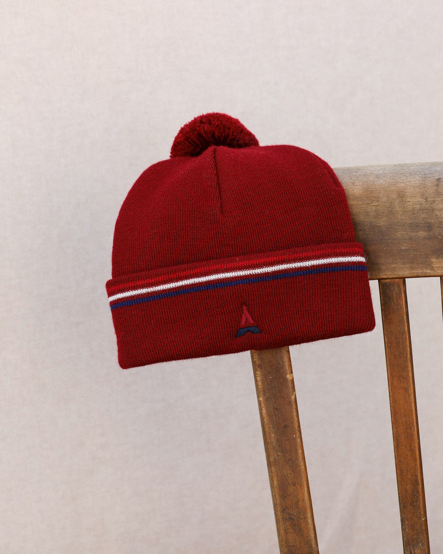 Bonnet bordeaux homme