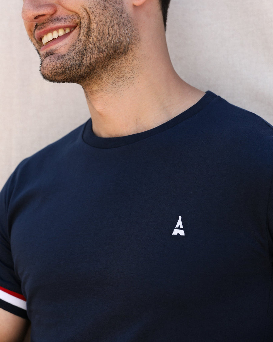 T-SHIRT Homme Gaulois BLEU - Coton Bio