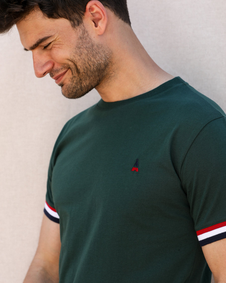 T-shirt en coton vert
