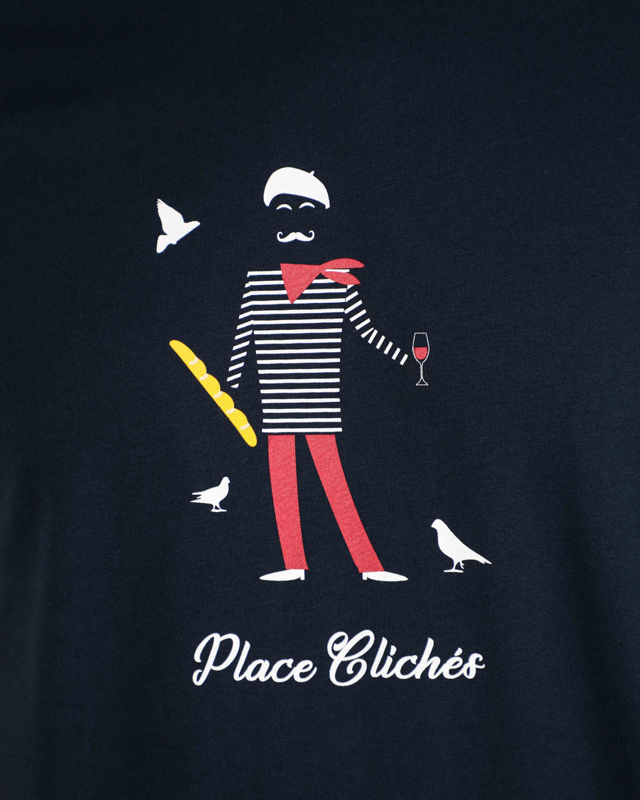 T-SHIRT HOMME PLACE CLICHÉ - COTON BIO - PRÉCOMMANDE