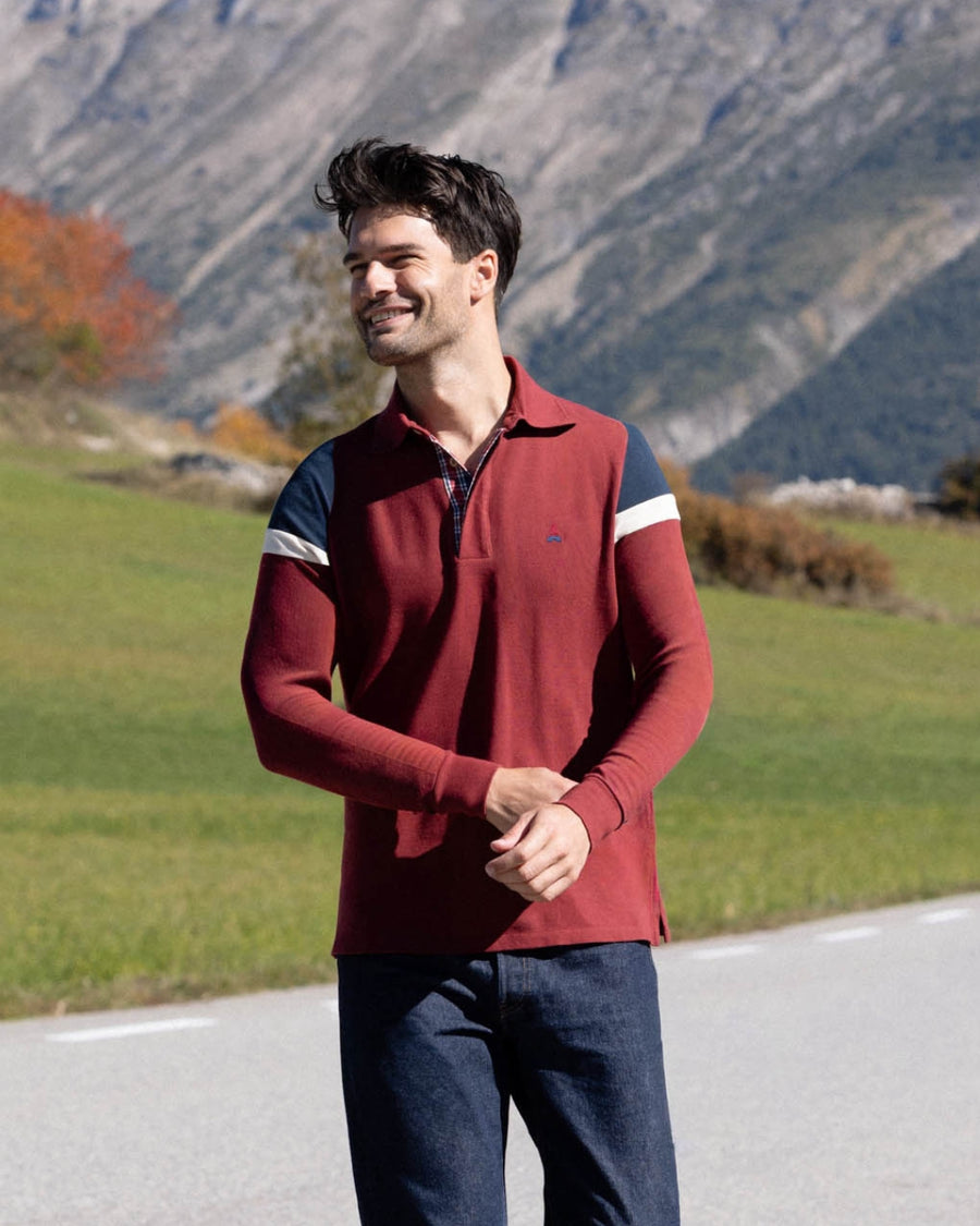 polo_homme_bordeaux_manche_longue