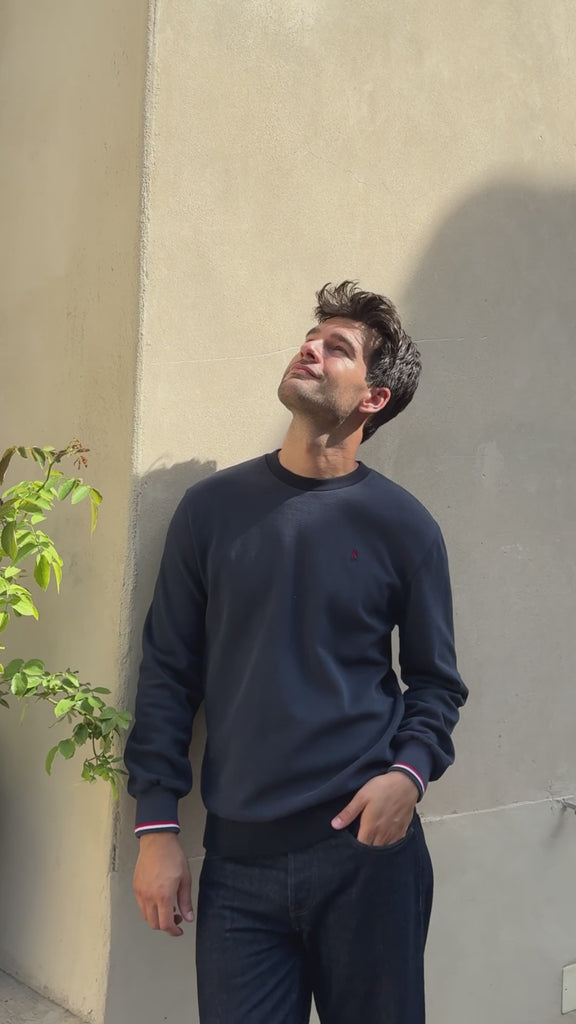 sweat en piqué de coton