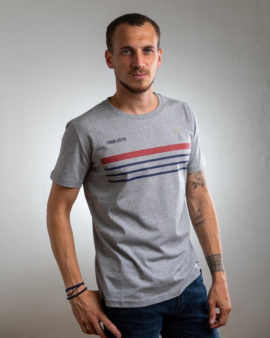 T-SHIRT Homme Didier GRIS - Coton Bio - OUTLET