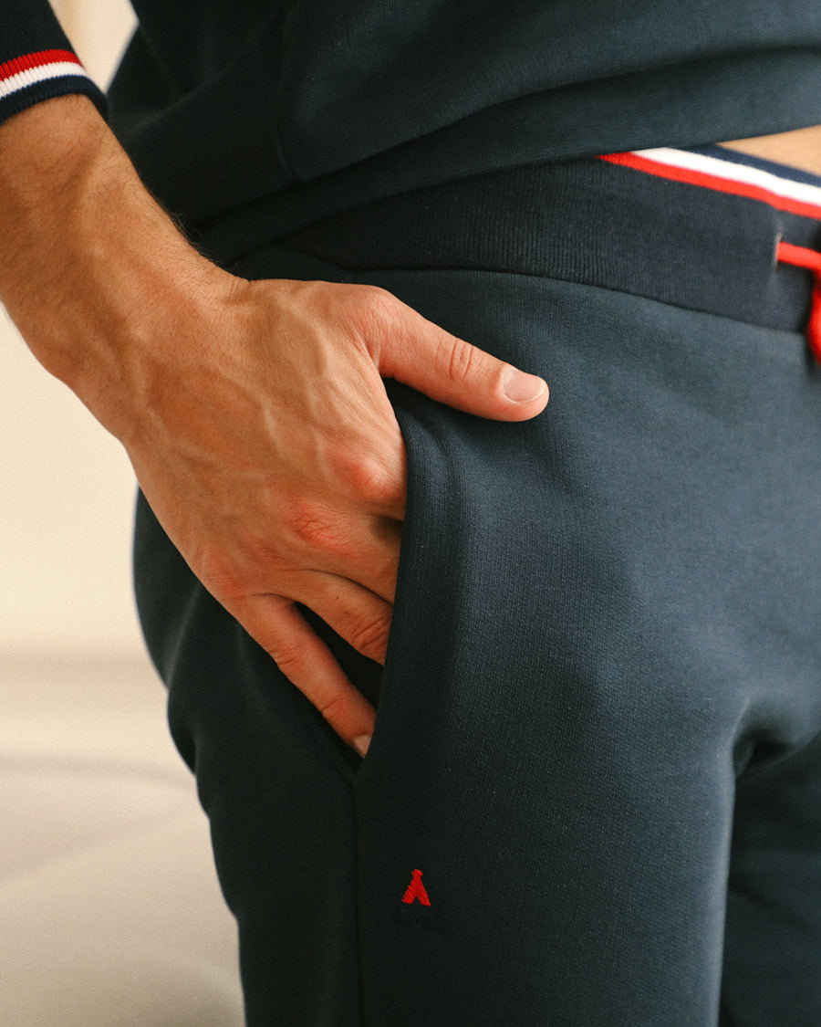 JOGGING MICHEL BLEU| COTON BIO