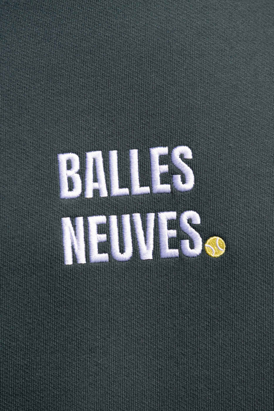 sweat_homme_balles_neuves_tennis_vert_broderie_coton_bio