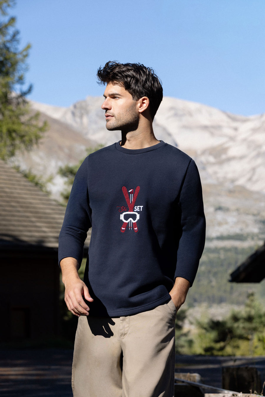 SWEAT SKI SET BLEU MARINE | COTON BIO | 430G