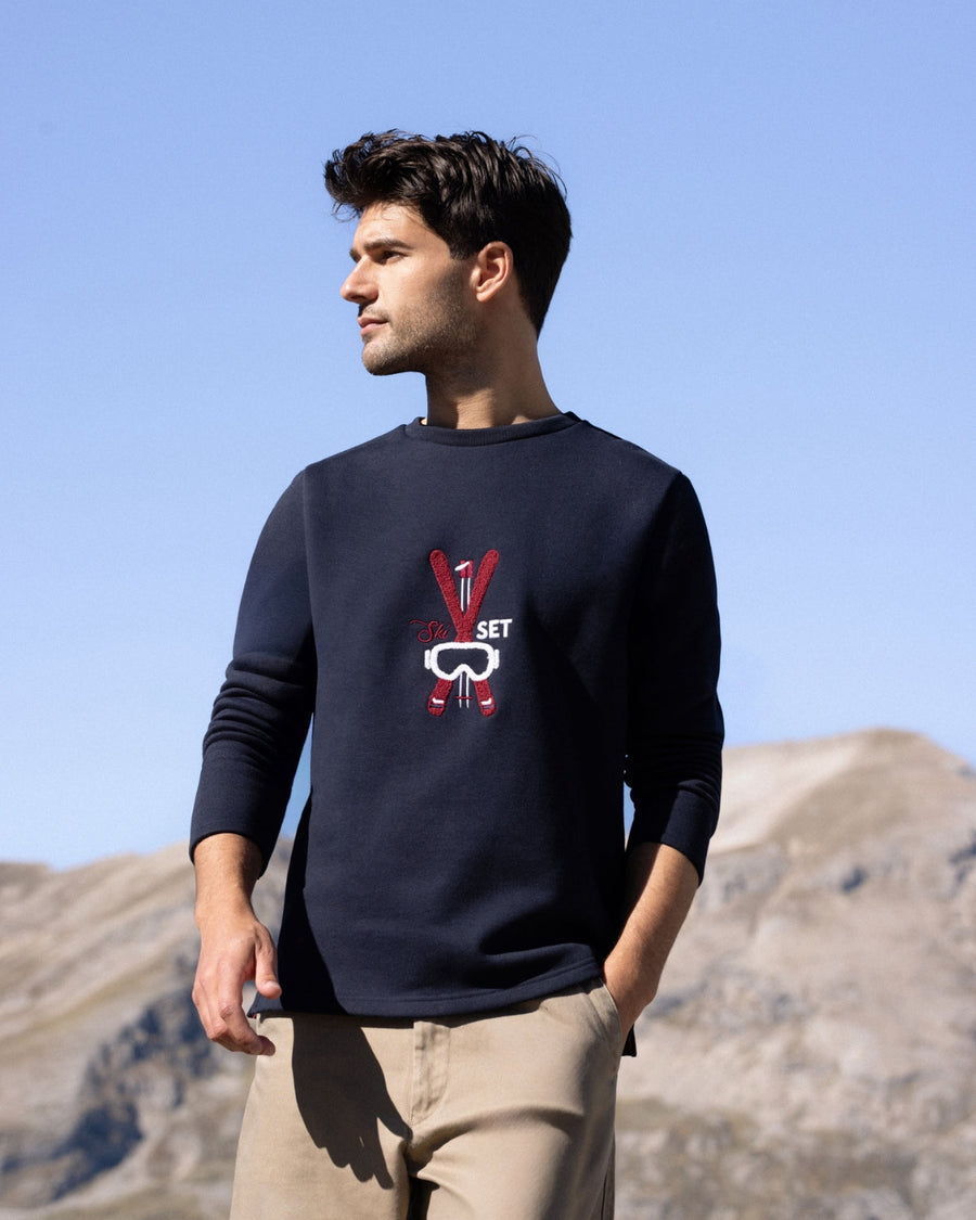 SWEAT SKI SET BLEU MARINE | COTON BIO | 430G
