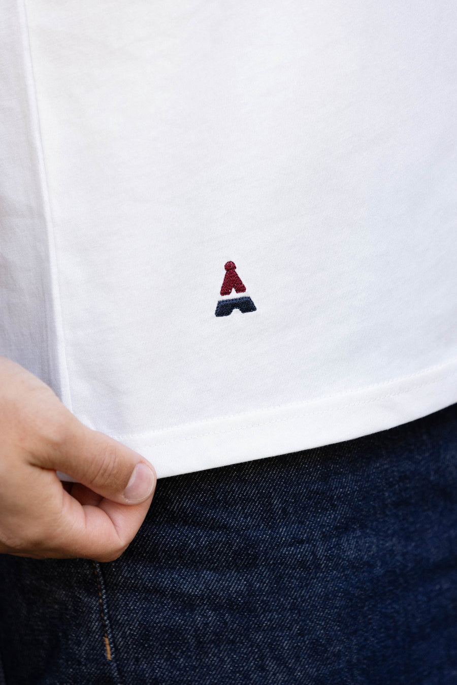 t-shirt homme ski set crème coton bio