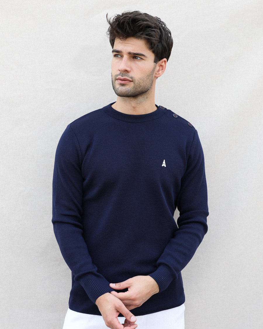 Pull Colin Uni - Made in France