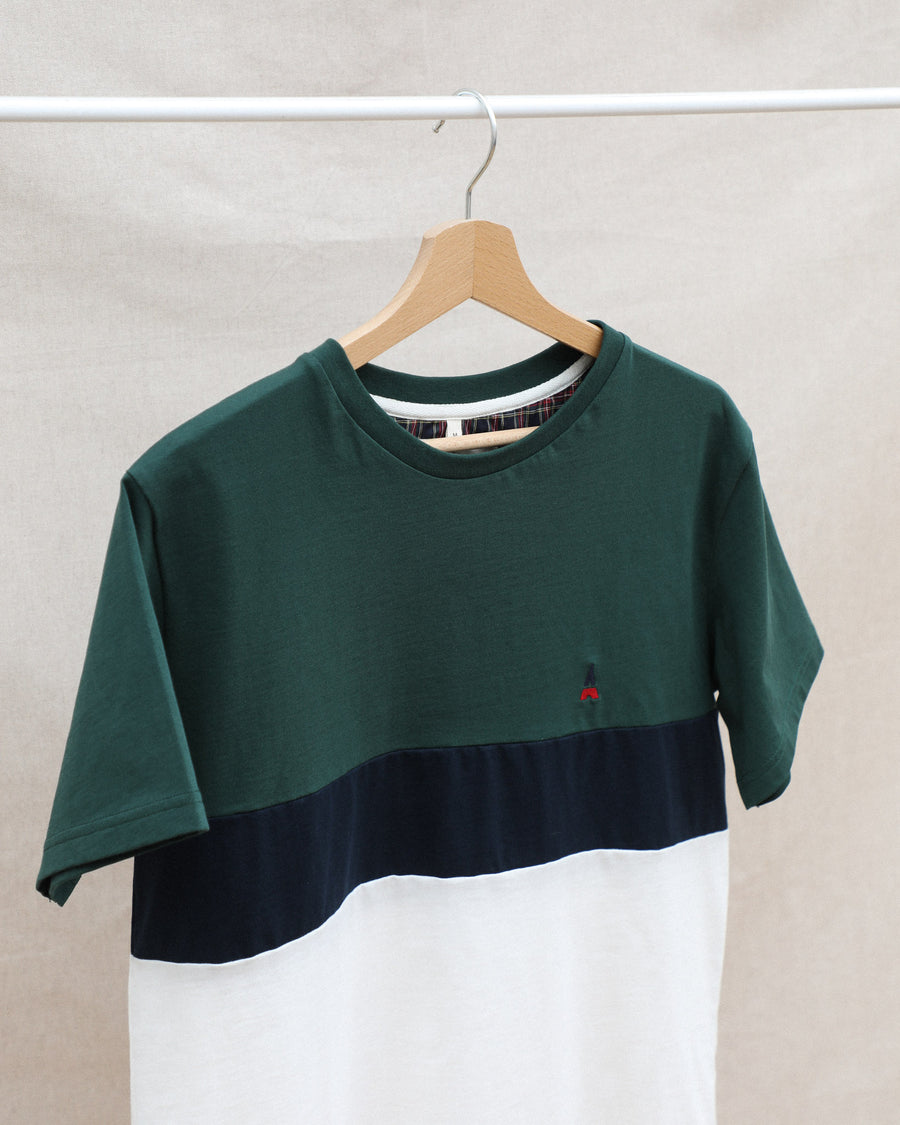 T-shirt tricolore pour homme