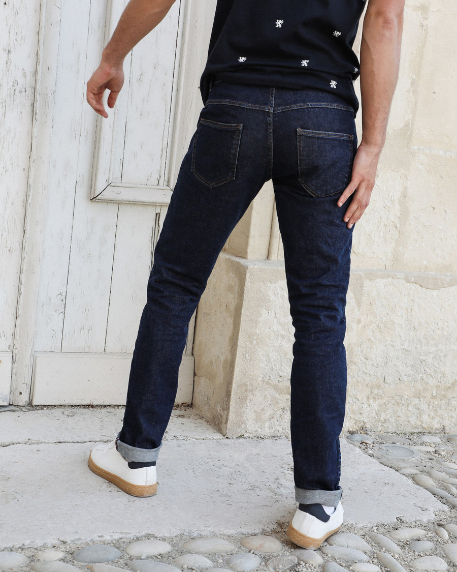 T-SHIRT COTON BIO | LION BLEU MARINE | MAISON FT X VILLE DE LYON