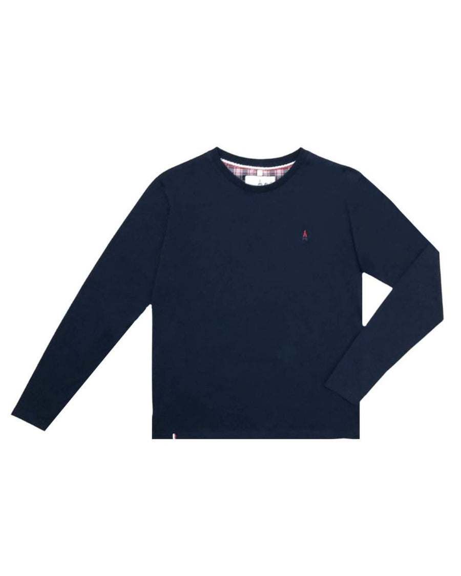 T-SHIRT MANCHES LONGUES BLEU MARINE | COTON BIO