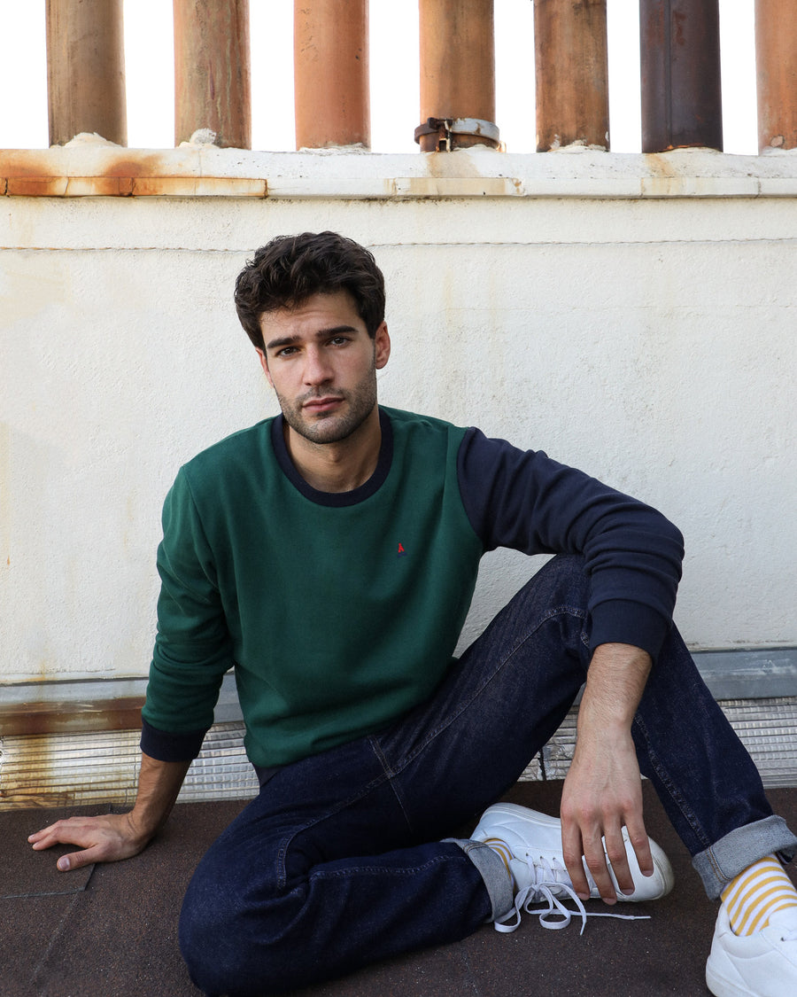 Sweatshirt Coton bio vert 