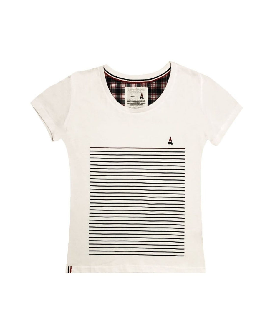 T-SHIRT Femme Marinière - Coton Bio