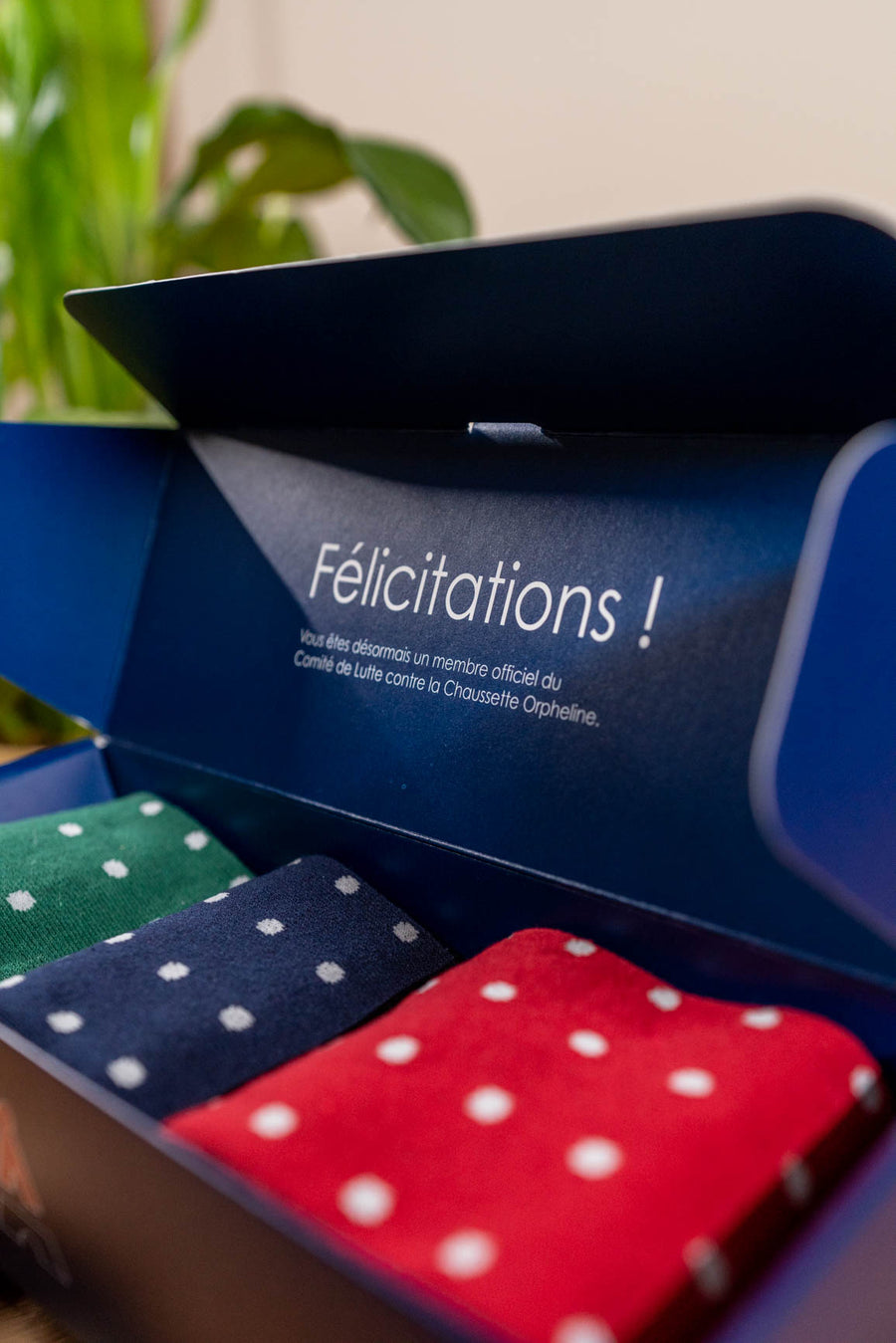 Chaussettes en coton recyclé
