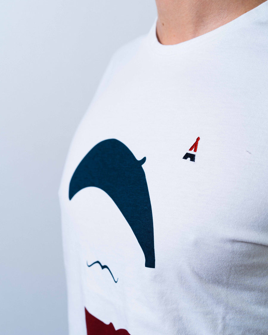 T-SHIRT HOMME Moustache - COTON BIO T-shirt bio - Maison FT made in France ou Bio