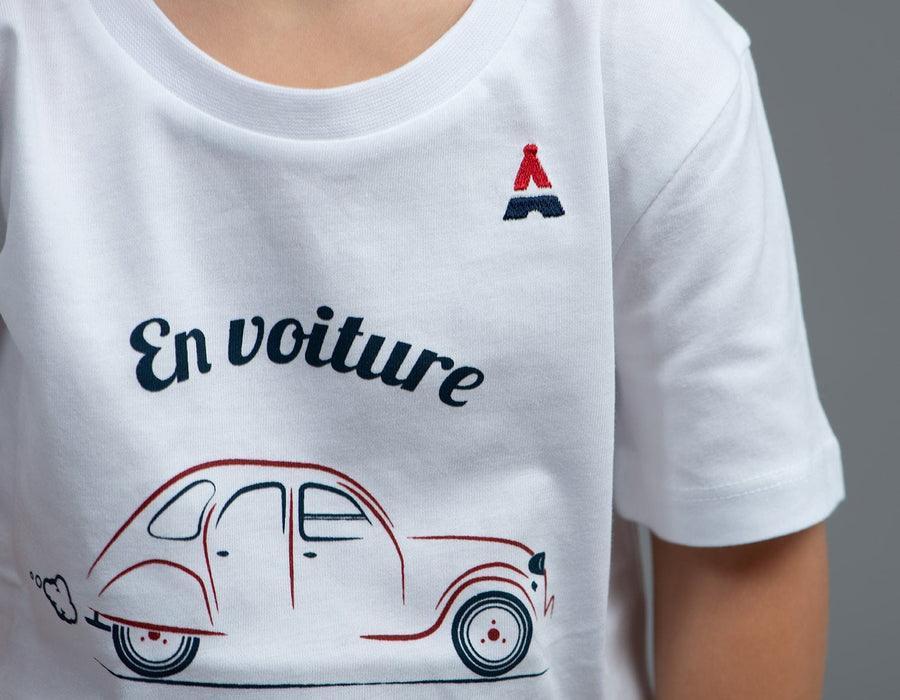 T-SHIRT Enfant En voiture Simone - Coton Bio T-shirt BIO enfant - Maison FT made in France ou Bio