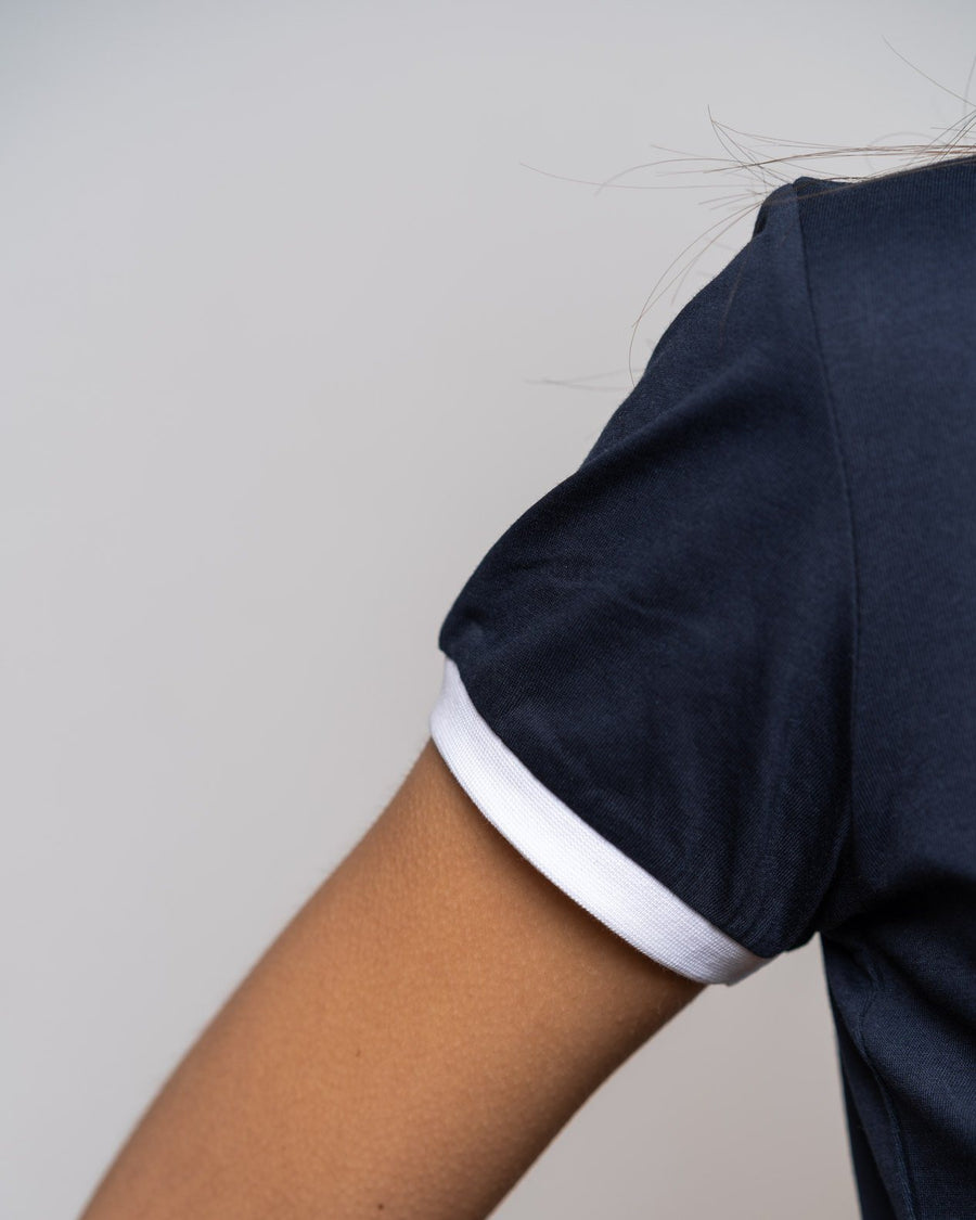 T-SHIRT FEMME Bleu Marine - COTON BIO T-shirt femme bio - Maison FT made in France ou Bio