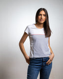 T-SHIRT Femme Marinière - Coton Bio