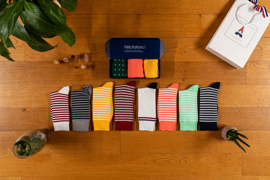 À l'unité - Chaussettes Inséparables RAYÉES - CLCO
